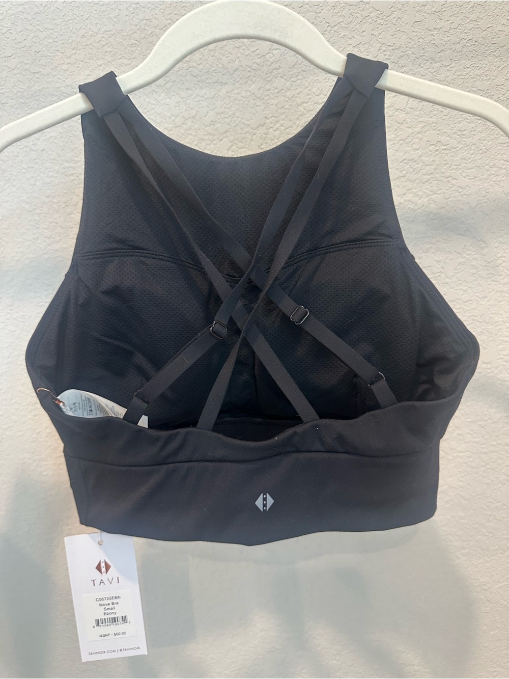 TAVI Black Crisscross Support Sports Bra